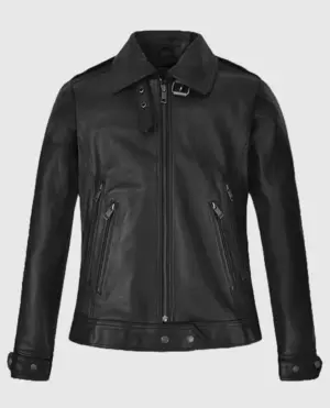 Retro Style Brown Leather Jacket