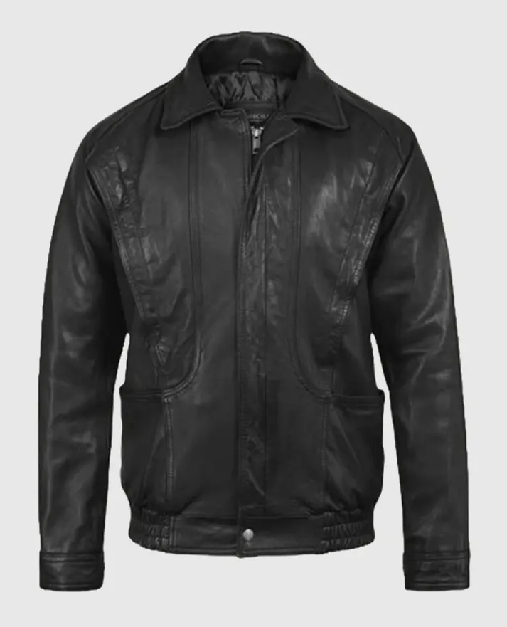 Vintage Bomber Leather Jacket